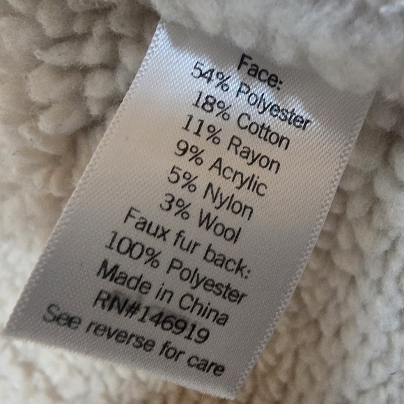 SONOMA Good For Life Women's Sherpa Lined Jacket Size S - Picture 5 of 6